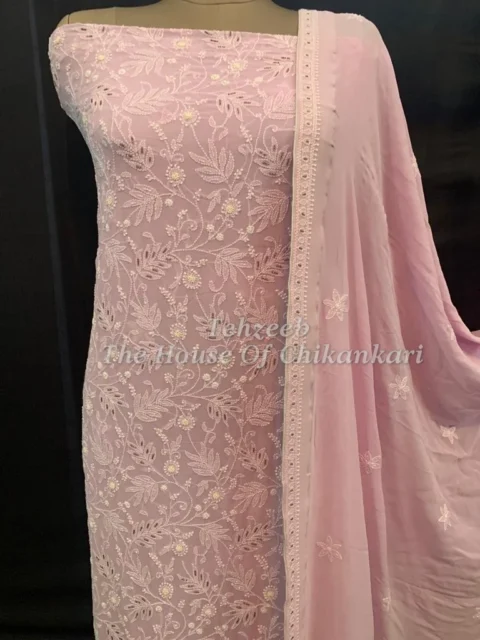 Blush Pink Chikankari Suit