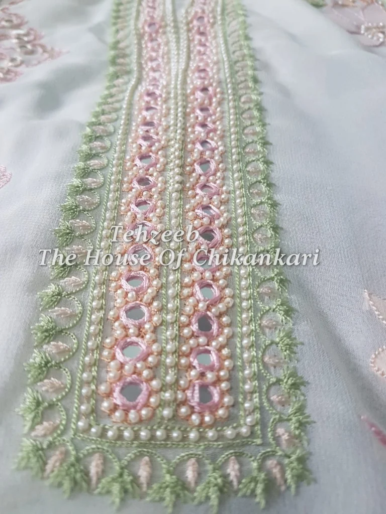 Chanderi Chikankari, detail 2