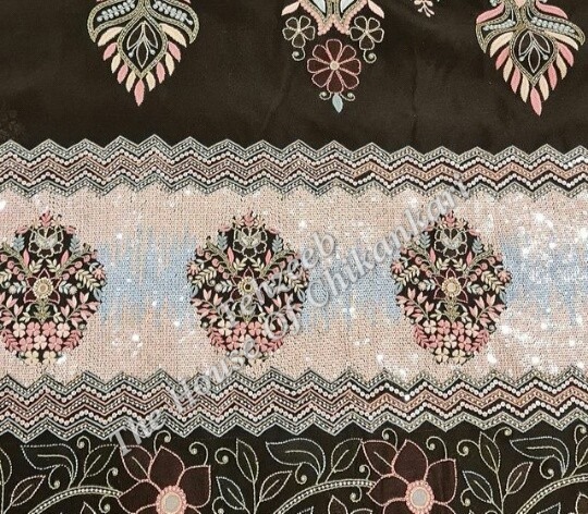 Chanderi Silk Chikankari Suit, detail 2