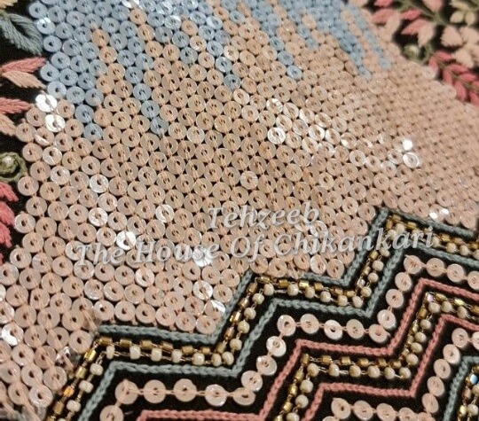 Chanderi Silk Chikankari Suit, detail 4