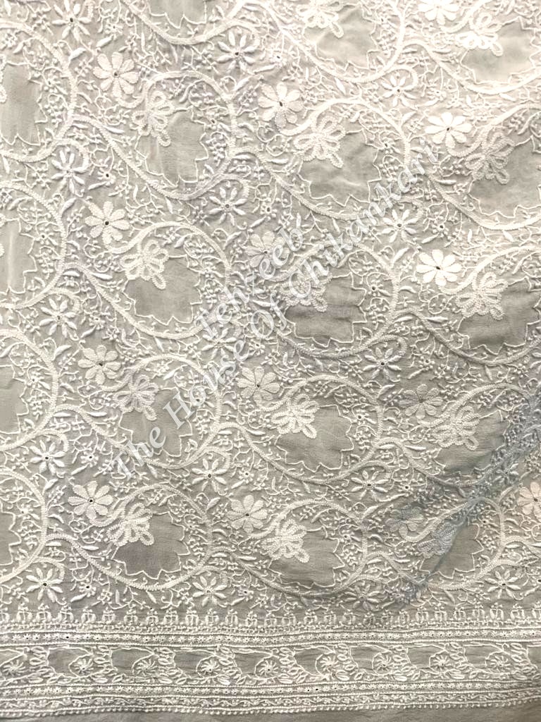 Designer Lucknow Chikankari Suit, detail 5