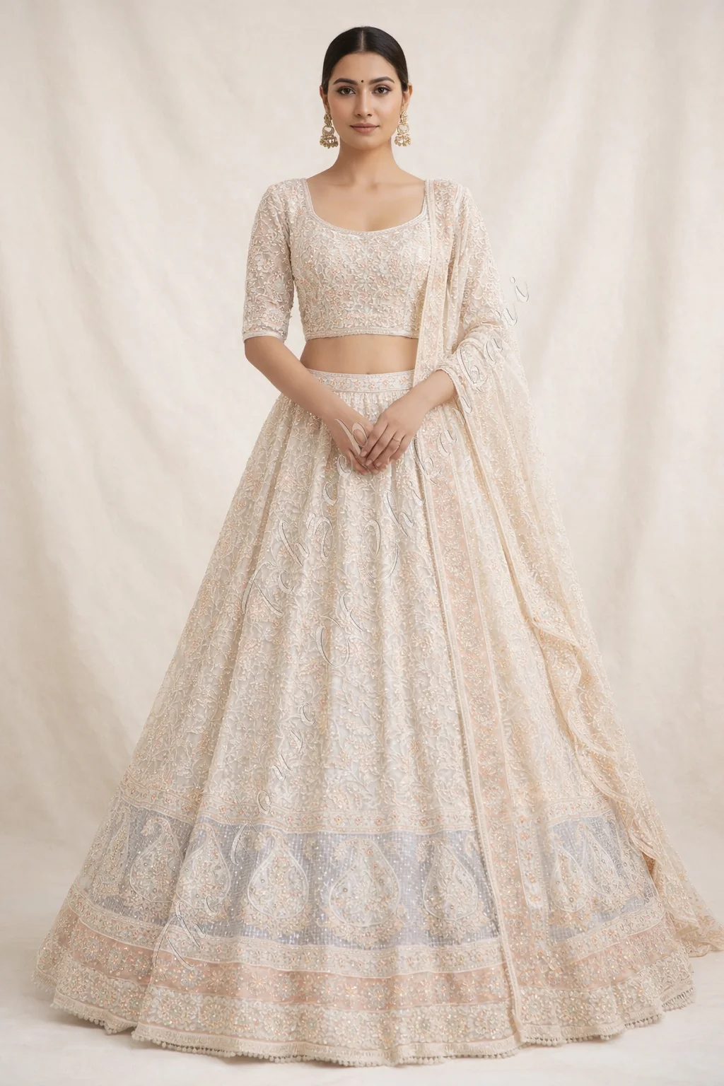 Designer Lucknowi Chikankari Lehenga