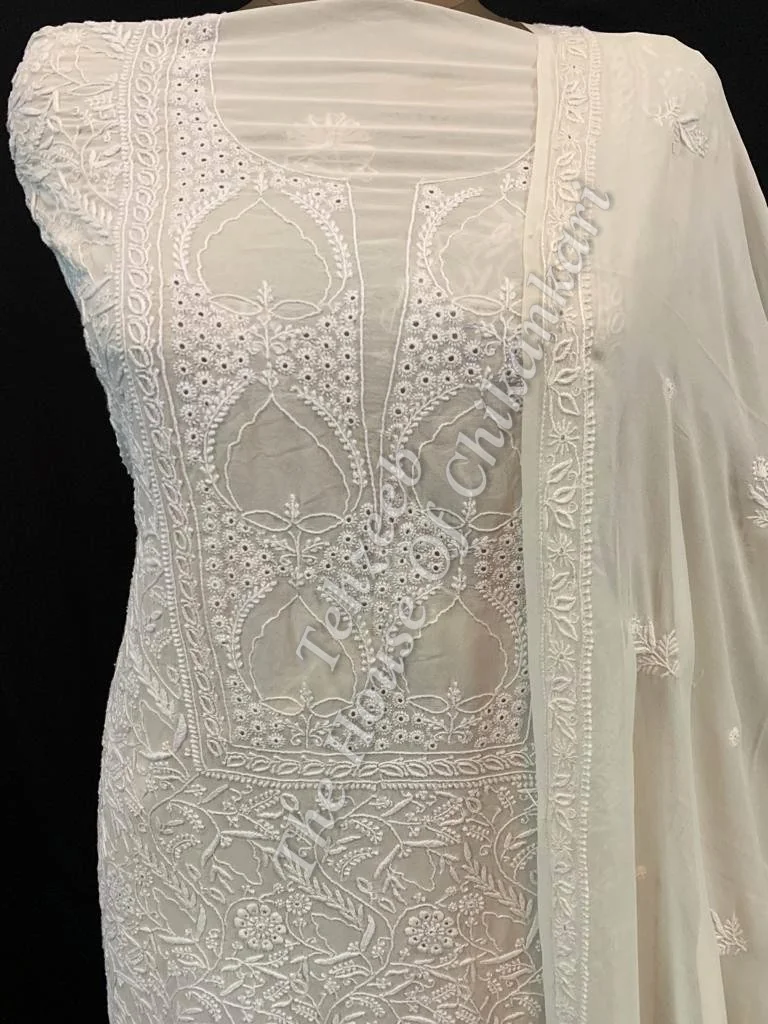 Do Taar - Lucknowi Chikankari Suit