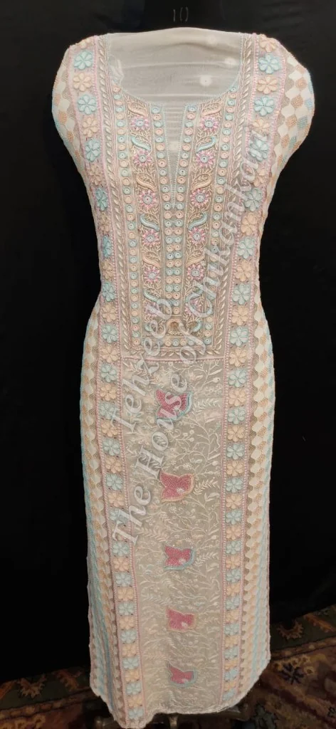 Ek Taar - Lucknowi Chikankari Suit, detail 3