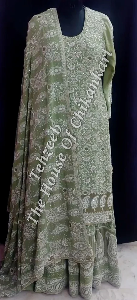 Gul - Timeless Classic Lucknowi Chikankari Taar, detail 2