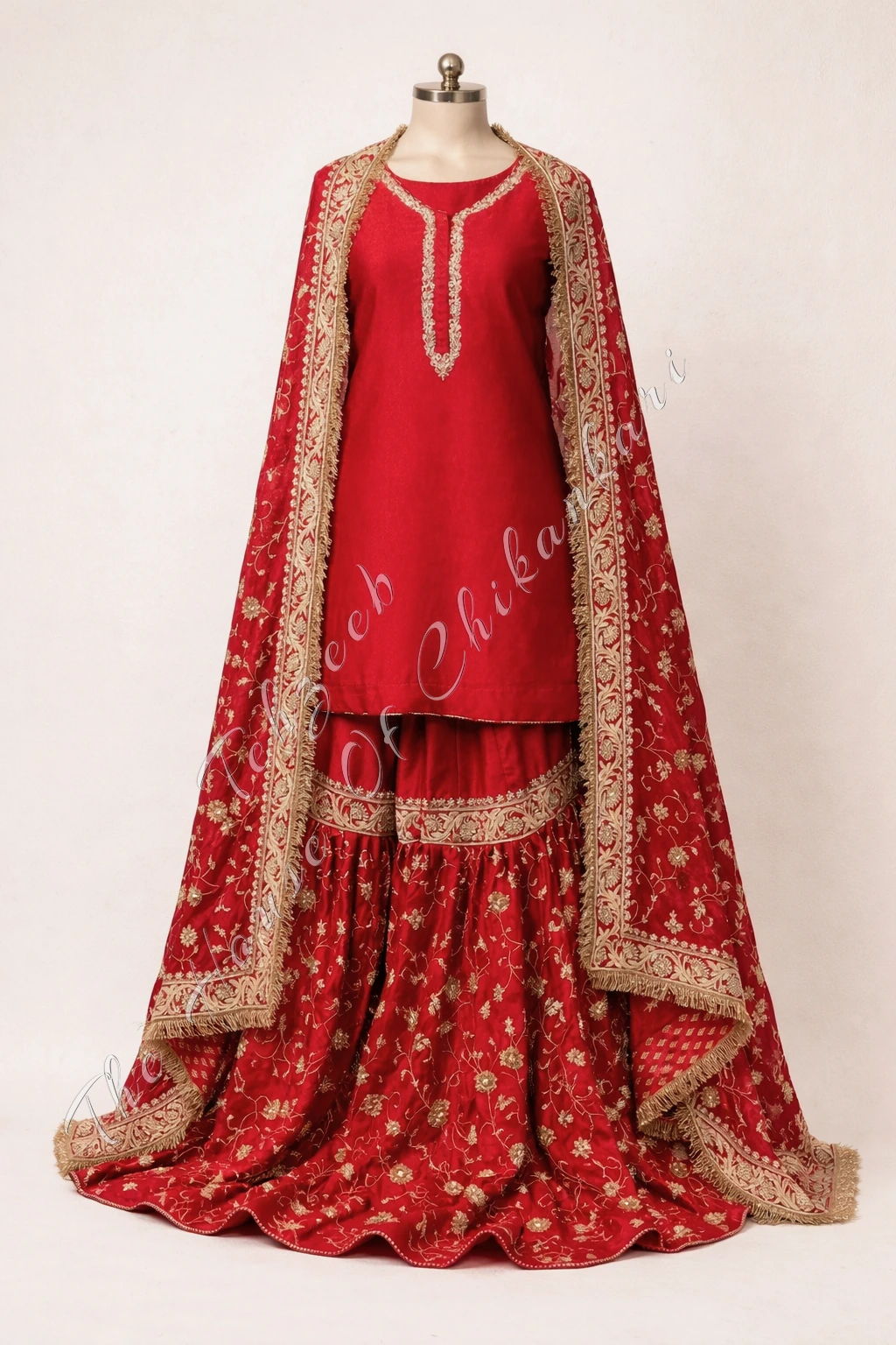 Jashn-e-Awadh Farshi Gharara Couture, detail 2