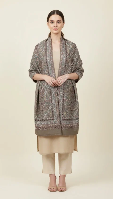 KANI WOVEN JAMAWAR PASHMINA