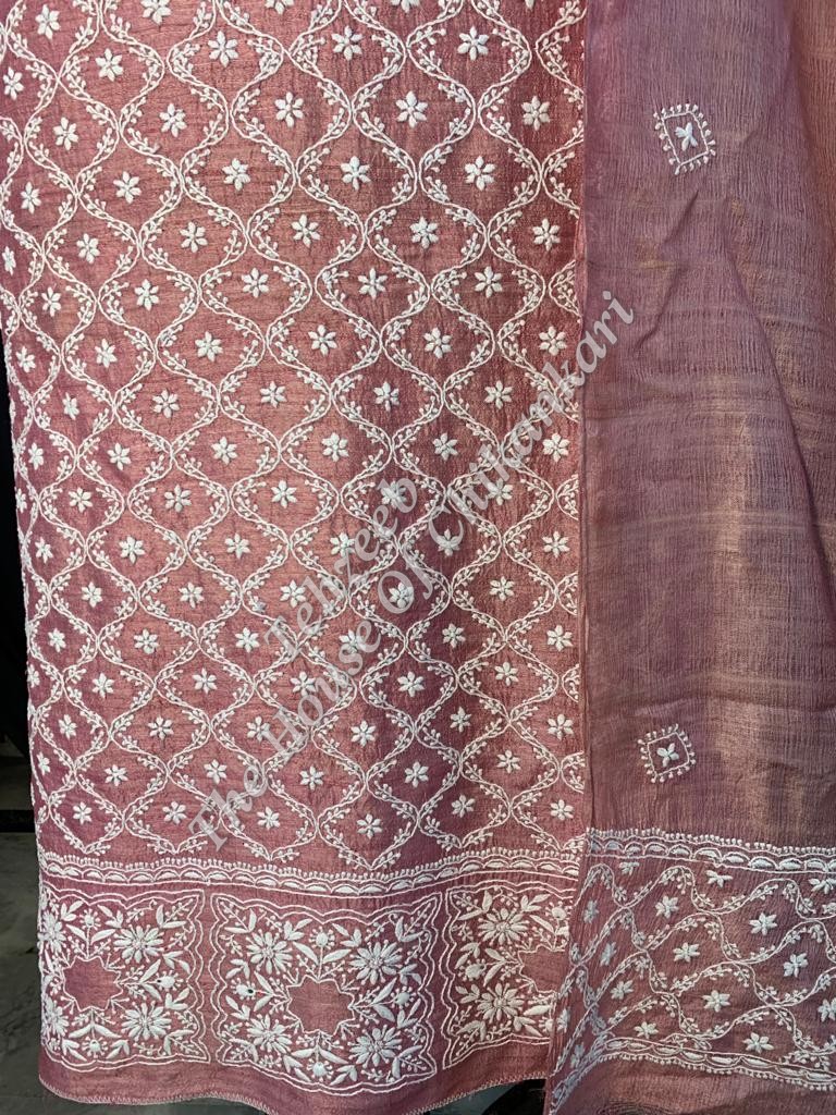 Khadi Silk Chikankari Suit, detail 2