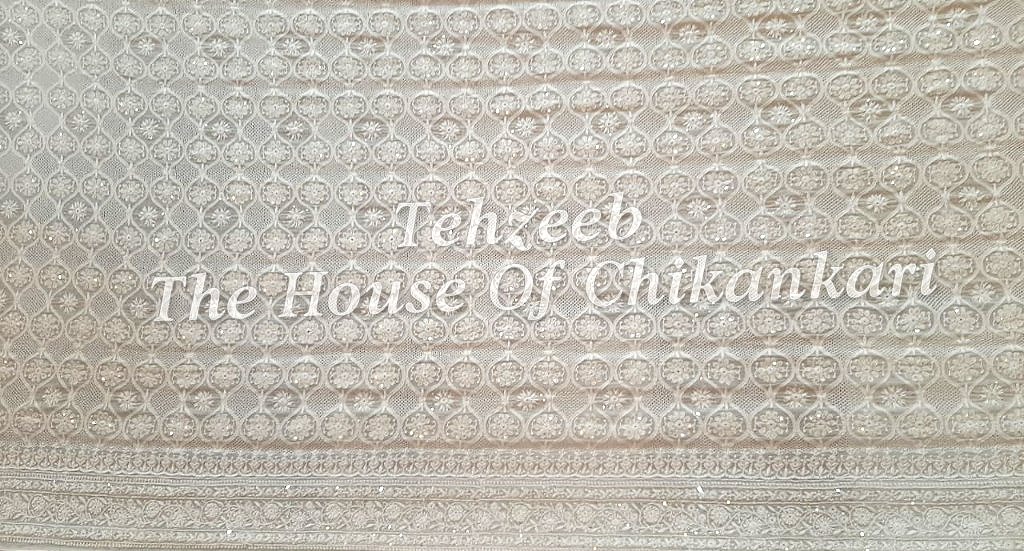 Khwaab -Timeless Ek Taar Chikankari Saree, detail 5