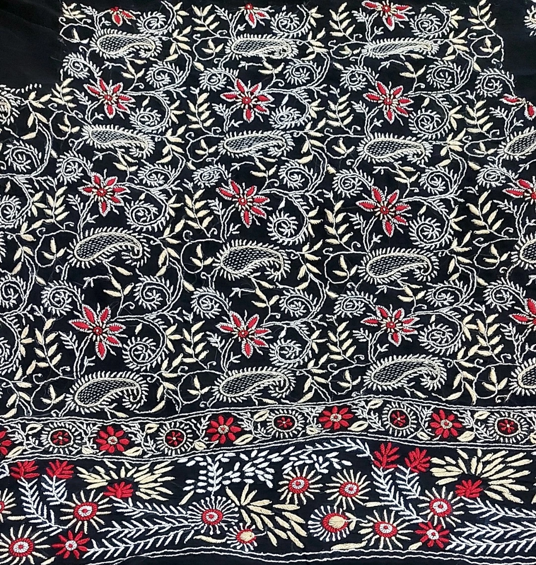 Khwabeeda - Ek Taar Chikankari Saree, detail 5