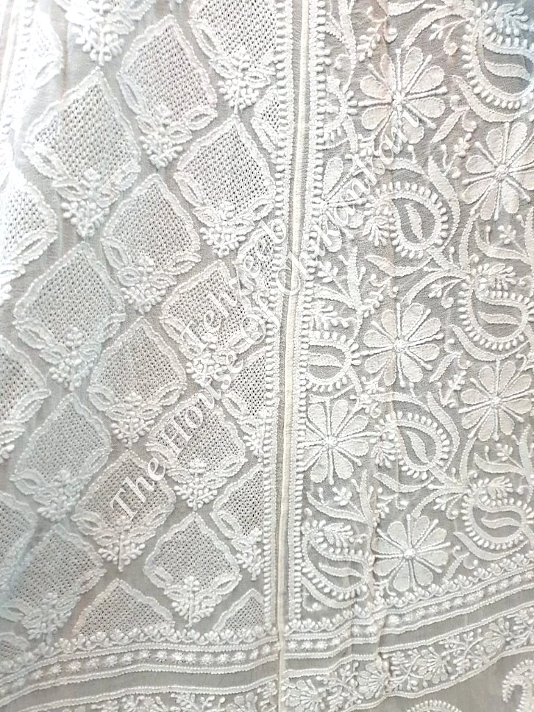 Lucknow Chikankari Lehenga Set, detail 5