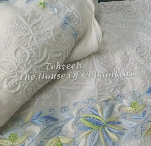 Lucknowi Chikankari With Parsigara
