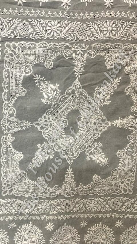 Masterpiece - The Madkal - Unique Ek Taar Chikankari Saree