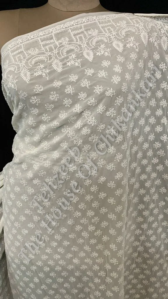 Masterpiece - The Madkal - Unique Ek Taar Chikankari Saree, detail 2