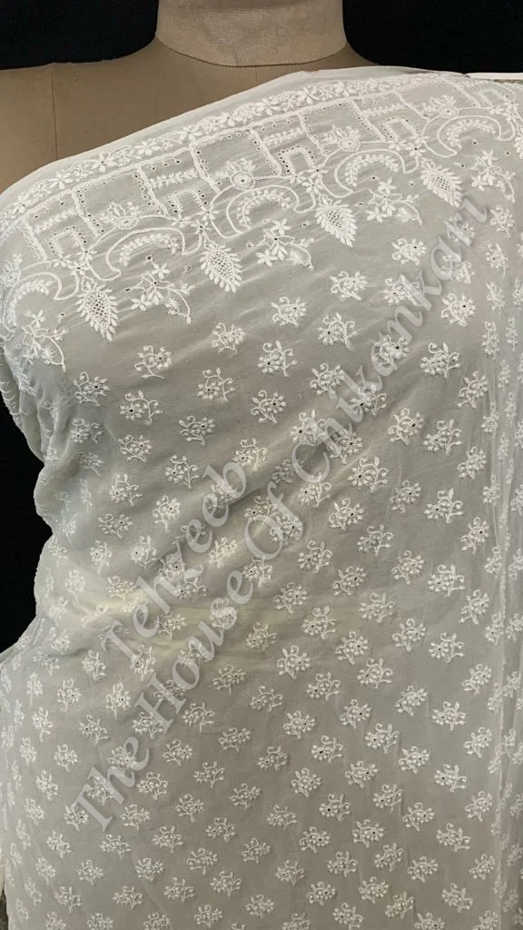 Masterpiece - The Madkal - Unique Ek Taar Chikankari Saree, detail 8