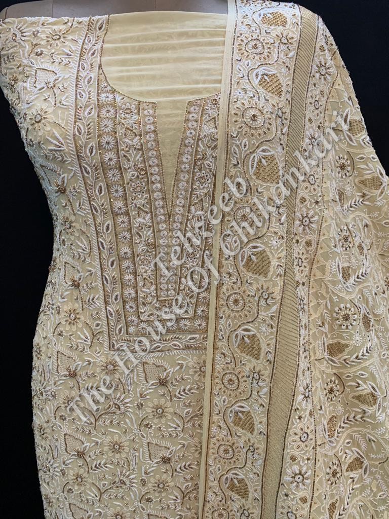Maharani Antique Ek-Taar Chikankari Suit