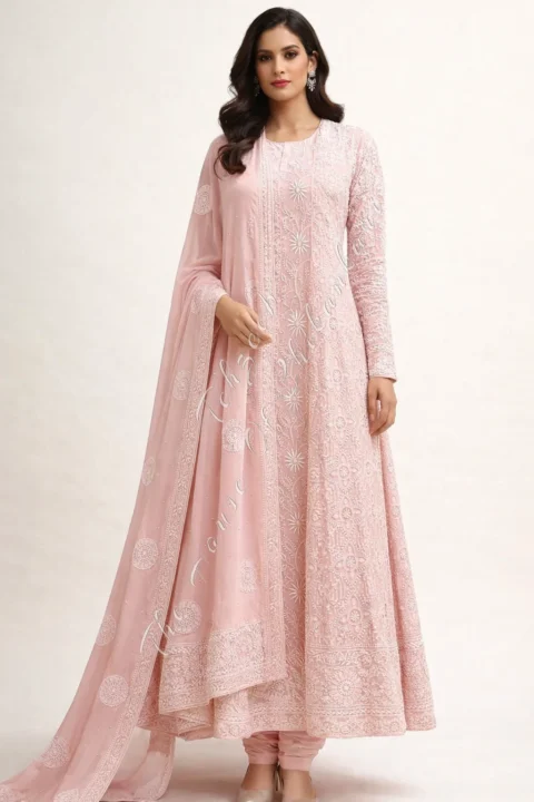 Mandala - Lucknowi Chikankari Anarkali