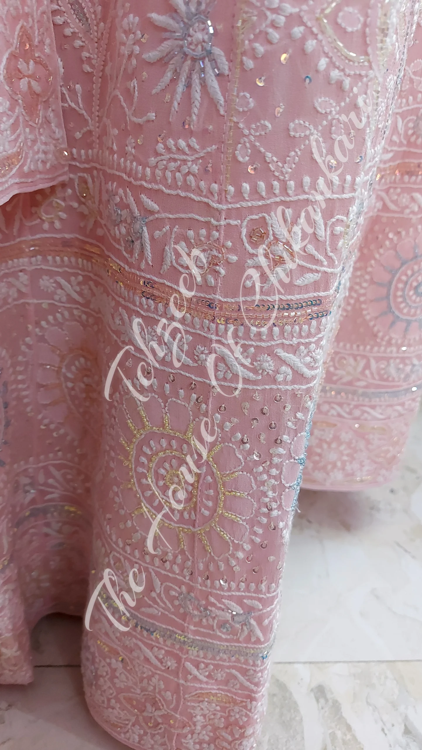 Mandala - Lucknowi Chikankari Anarkali, detail 5