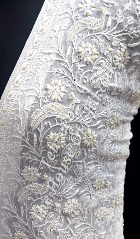 Mausiki - Regal Ek Taar Chikankari Jacket