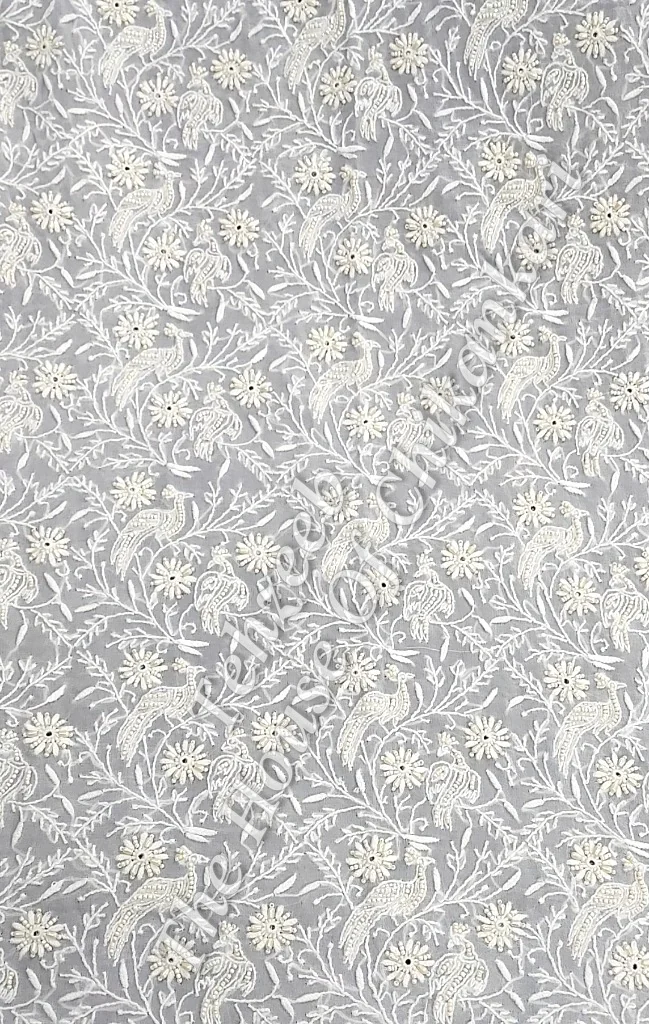 Mausiki - Regal Ek Taar Chikankari Jacket, detail 4
