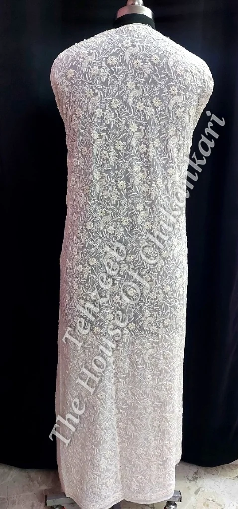 Mausiki - Regal Ek Taar Chikankari Jacket, detail 5