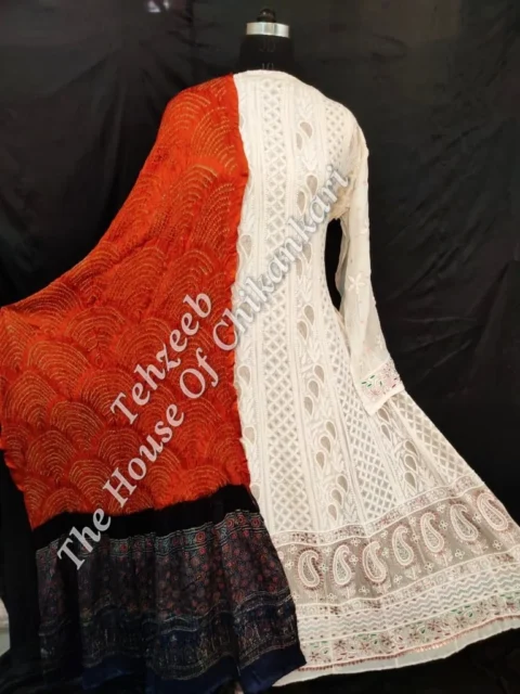 Meenakari Chikankari Anarkali