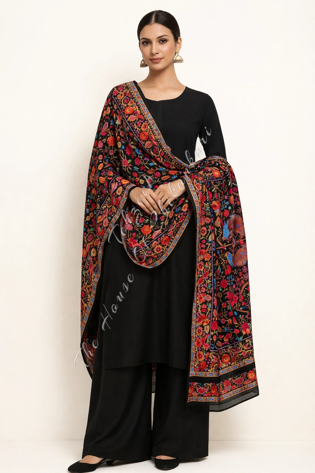 Noor-e-Naqsh - The Heirloom Elegance Dupatta of Chikankari Kashidakari, detail 2
