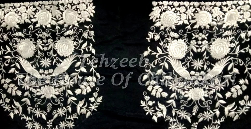 Parsigara Hand Embroidered Jacket / Shrug Set, detail 3