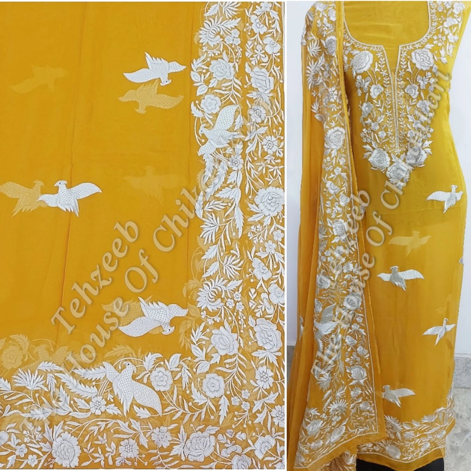 Parsigara Hand Embroidered Suit