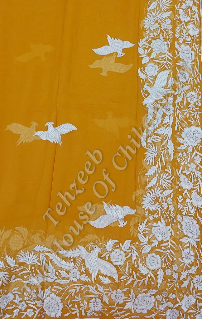 Parsigara Hand Embroidered Suit, detail 2