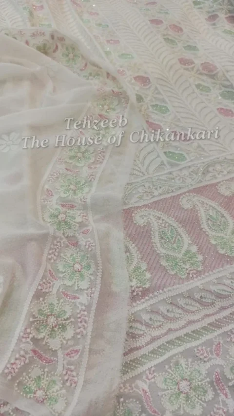 Part Wear Lucknowi Chikankari Suit
