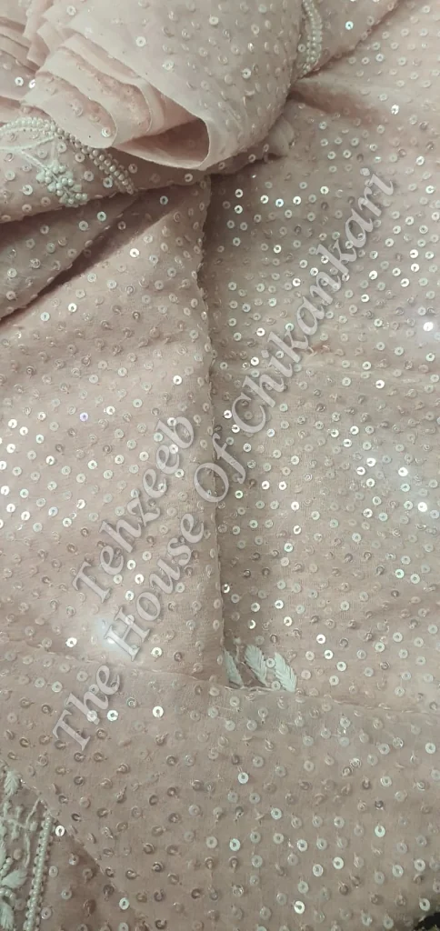 Party Wear Ek Taar Lucknowi Chikankari Suit, detail 3