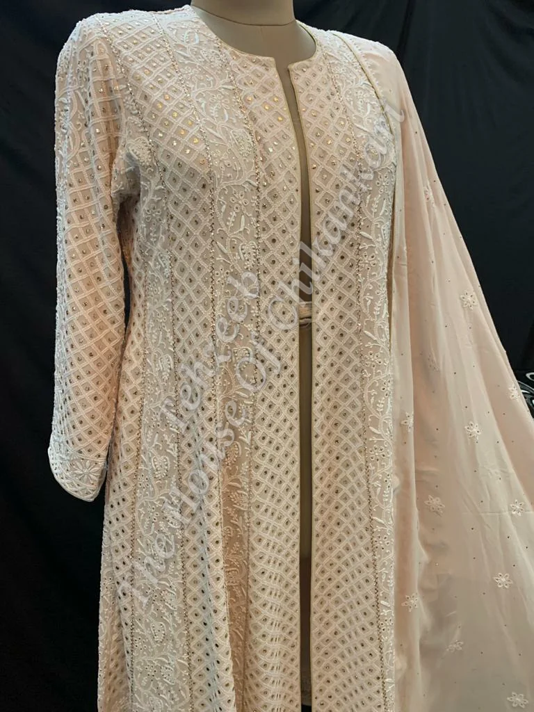 Peshwai - Ek - Taar Chikankari, detail 2