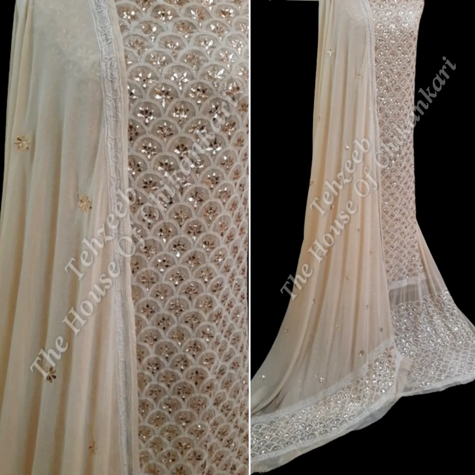 Regal Tola Mukaish Lucknowi Suit, detail 2