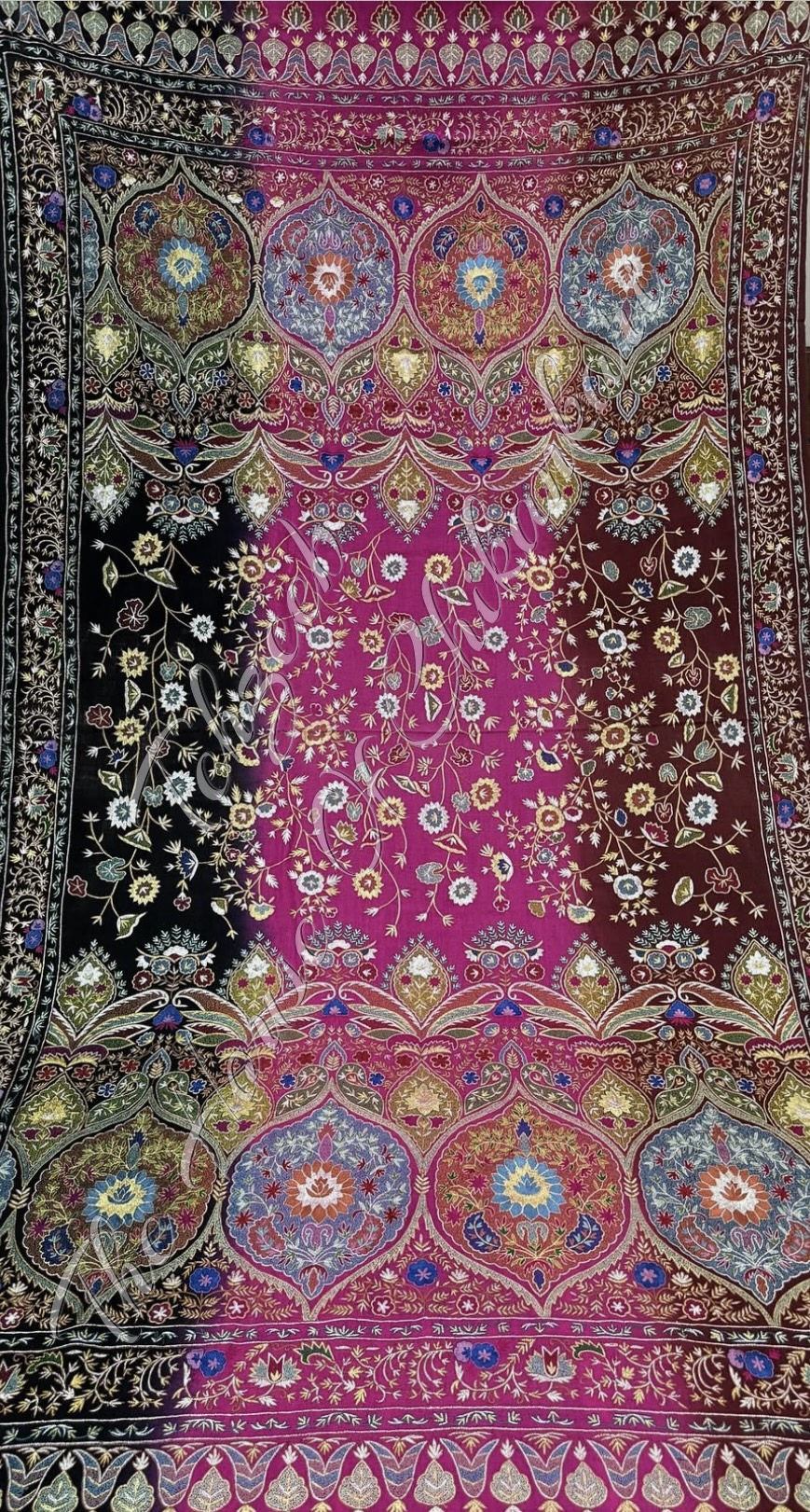 Royal Finest Tilla Kashmiri Pashmina Shawl, detail 2