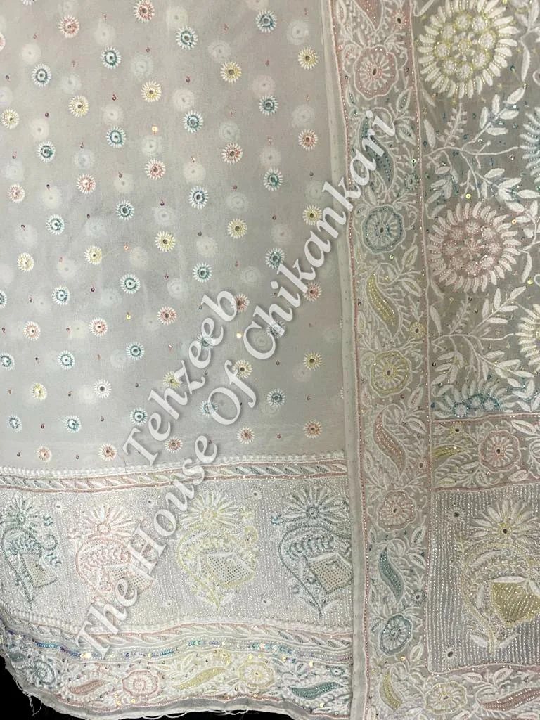 Rutba ( رتبہ ) - Designer Ek Taar Chikankari Suit, detail 2