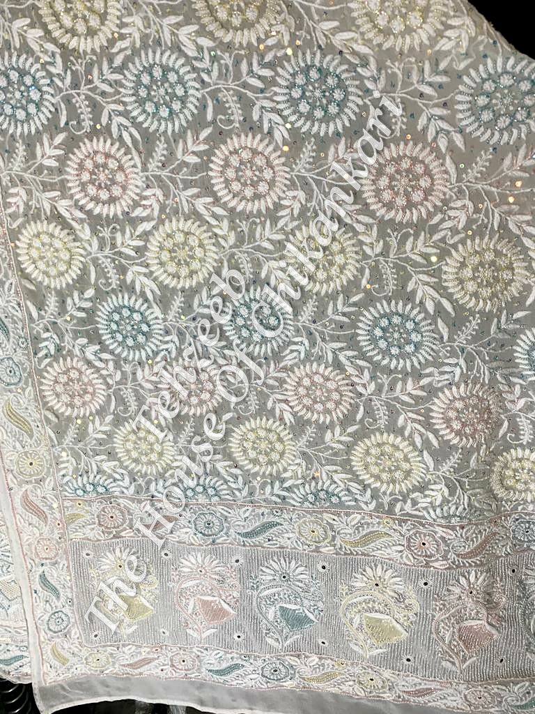 Rutba ( رتبہ ) - Designer Ek Taar Chikankari Suit, detail 4