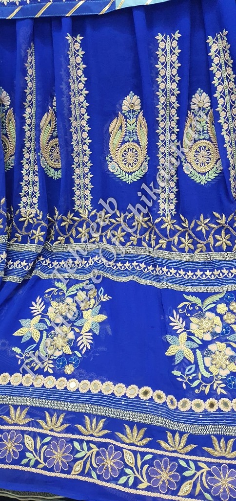 Shaan-e-Awadh - Awadhi Sharara Set Of Ek Taar Chikankari, detail 5