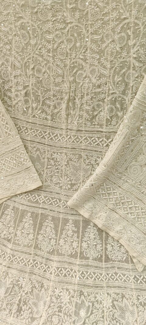 Shahi Lucknowi Chikankari Anarkali