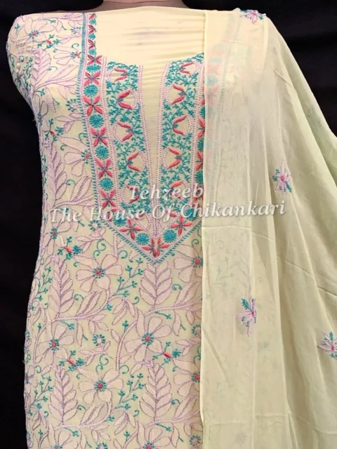 Silk Thread Chikankari Suit