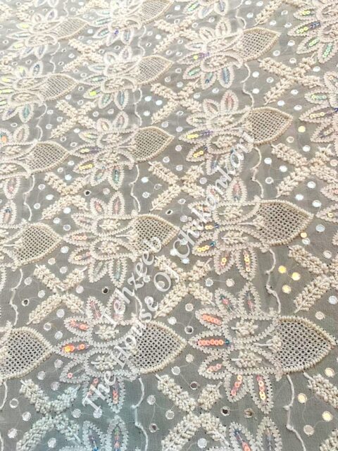Tabeer - Ek Taar Chikankari Pure Georgette Dupatta