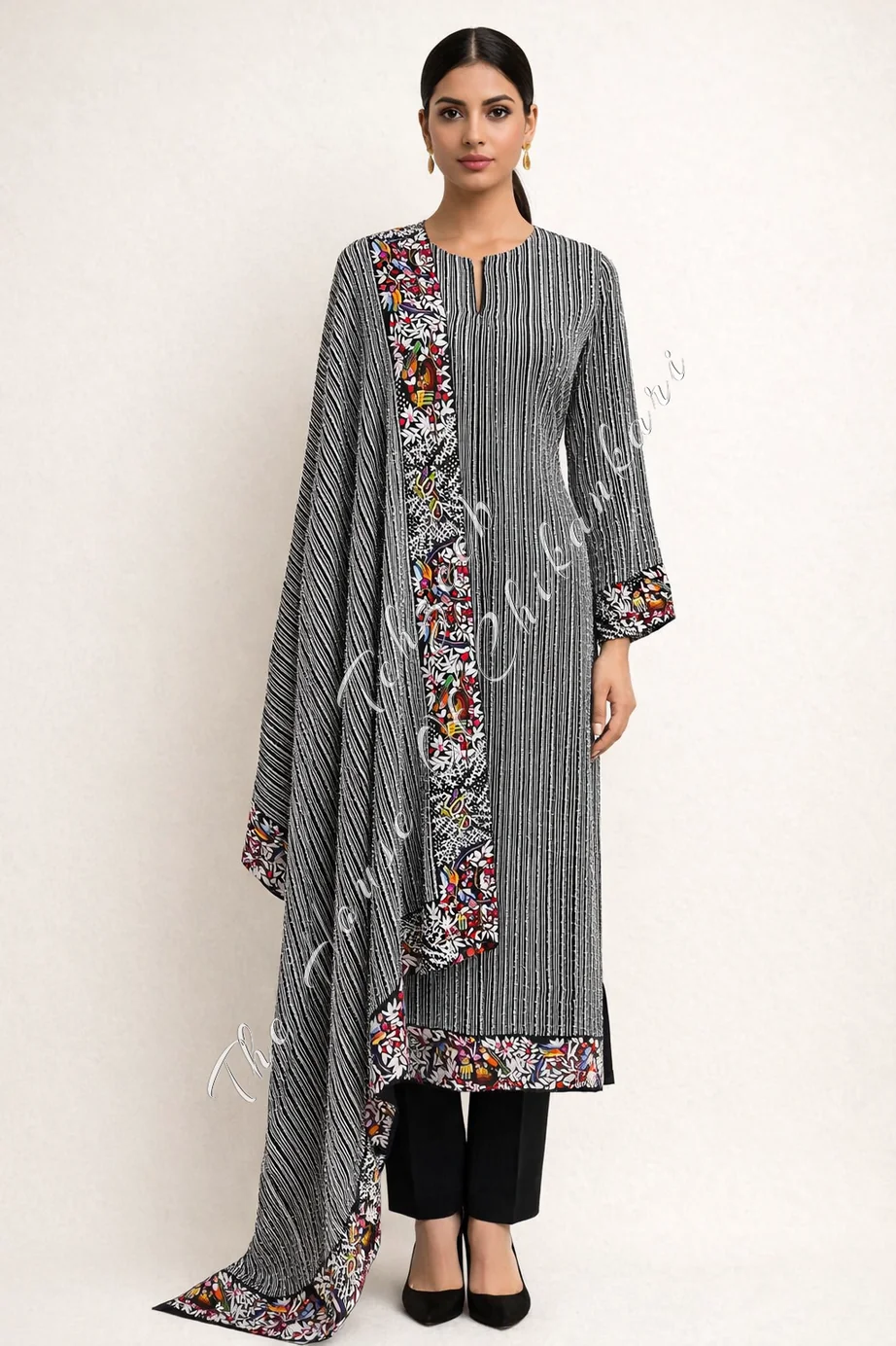 MINAQAD Splendor Chikankari Regal Beauty
