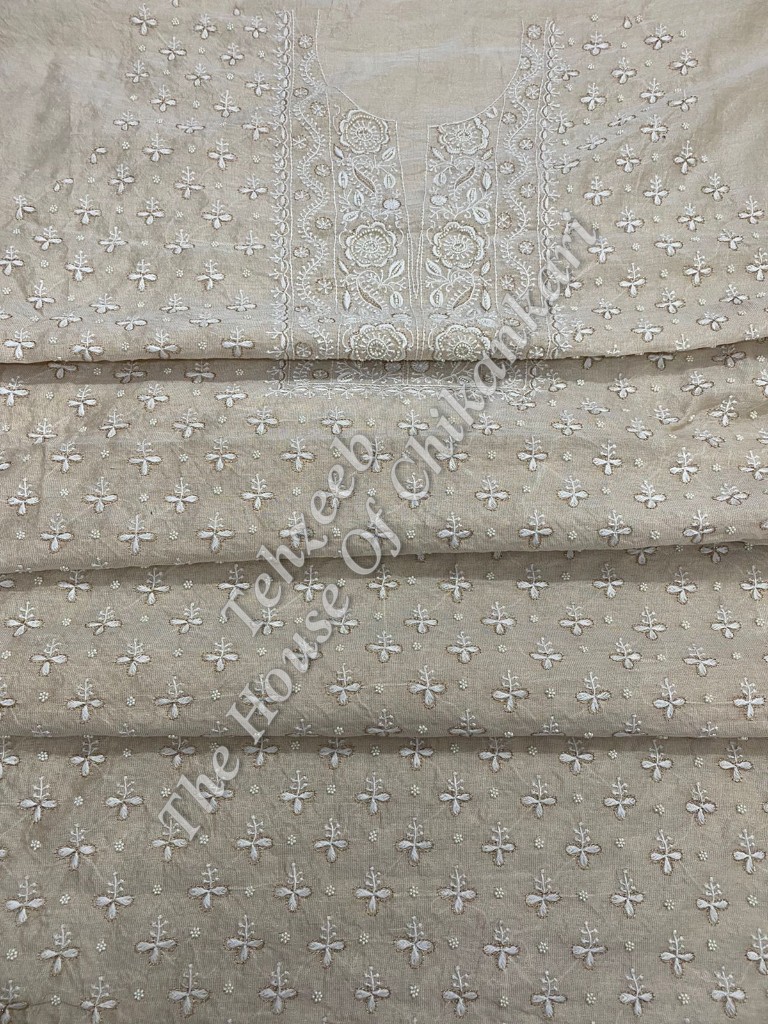 Tissue Silk Chikankari Designer Suits, detail 5