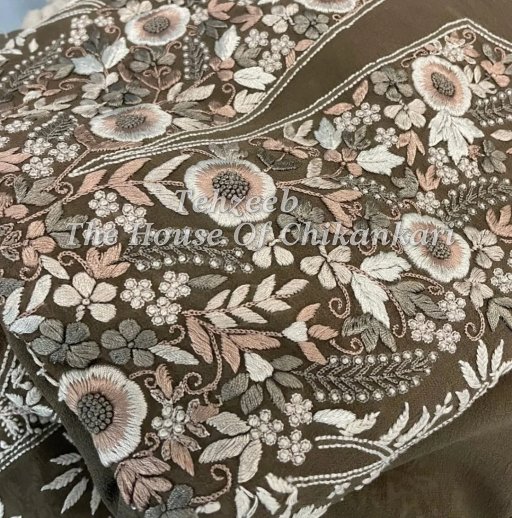 Unique Parsigara Chikankari Suit